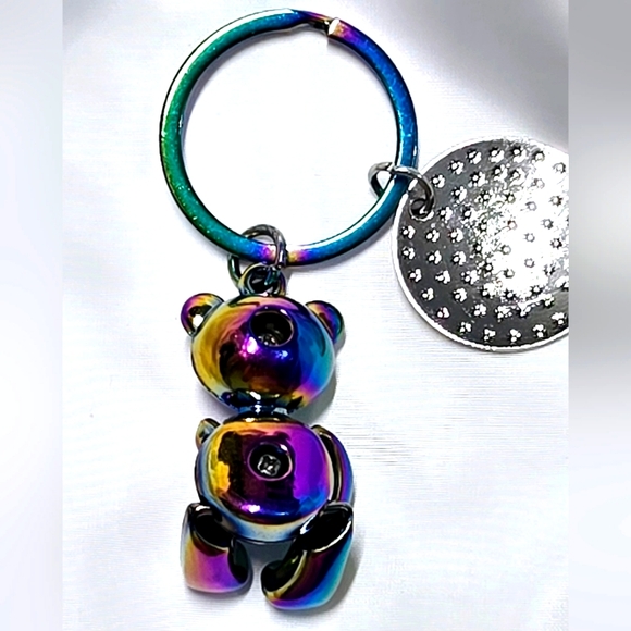 MULTI COLOR TEDDY BEAR - Picture 2 of 2